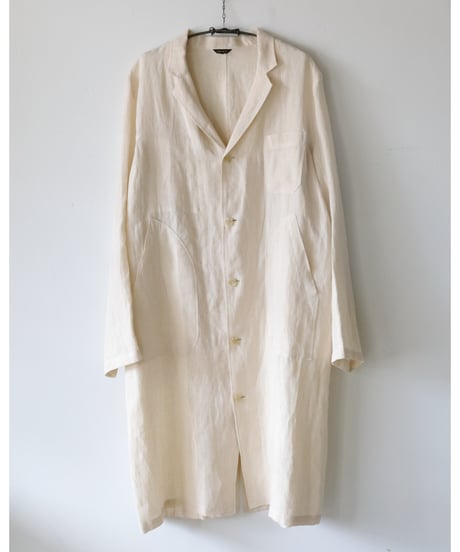 R&D.M.Co- / DENSELY LINEN WORK COAT< Antique White>