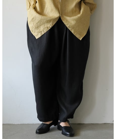※再入荷 MITTAN / さざ波大麻パンツ 2 <黒>