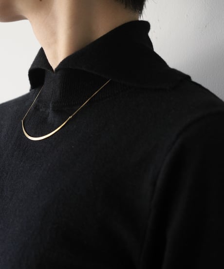 R&D.M.Co- / M.W/C HIGH NECK WIDE COLLAR PULLOVER <Black>