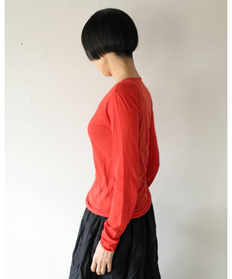 RIG / ケイト長袖Tシャツ <朱色>