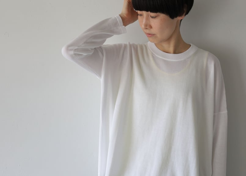 TORICI / アイスビッグセーター< snow white > | AUTHOR