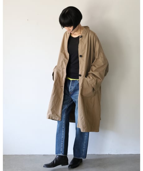 R&D.M.Co- / GARMENT DYE OVERSIZED COAT <beige>