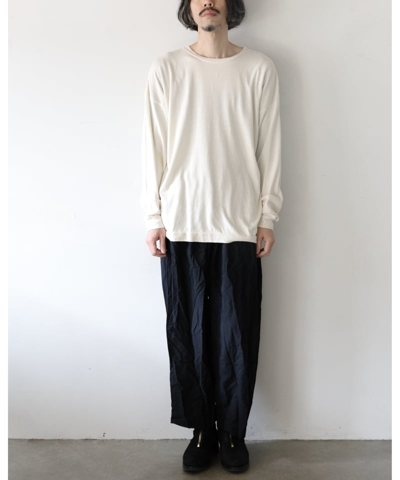 MITTAN / 強撚絹紬糸ワイド長袖 <生成> | AUTHOR
