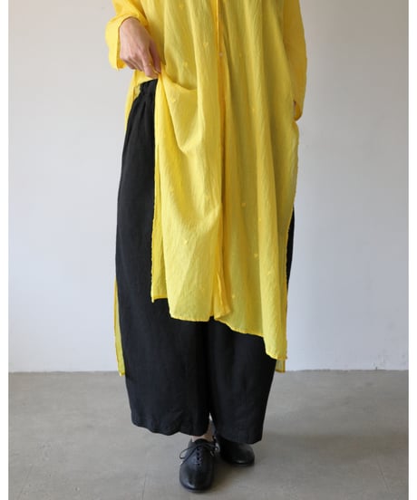quitan / AO DAï LONG SHIRT - Jamdani Heart  <lemon>