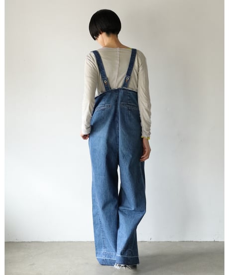 R&D.M.Co- / DECONS TRUCT SUSPENDER PANTS <indigo>