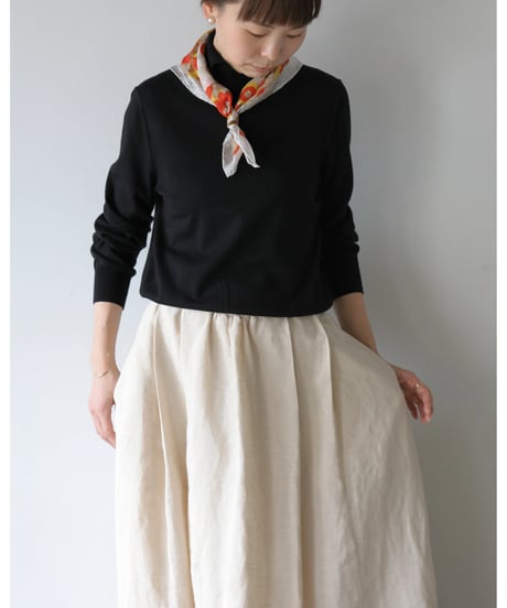 R&D.M.Co- / M.W/C HIGH NECK WIDE COLLAR PULLOVER <Black>
