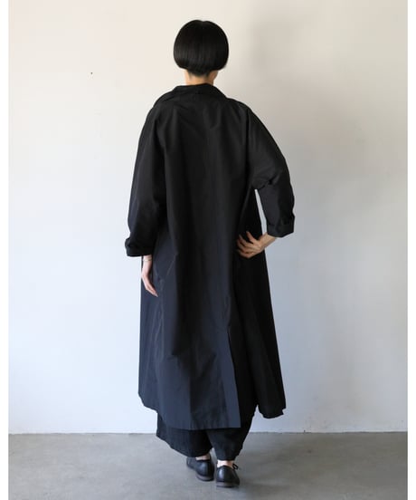 R&D.M.Co- / TAFFETA SOUTIEN COLLAR COAT <black>