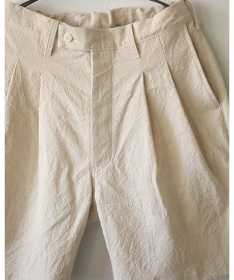 kläuse / The Shorts 2 <beige : cotton linen canvas>