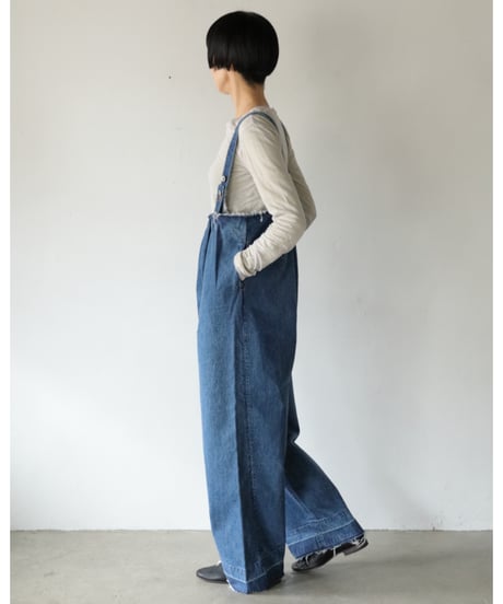 R&D.M.Co- / DECONS TRUCT SUSPENDER PANTS <indigo>
