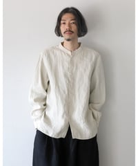 MITTAN / 和紙大麻シャツ <ベンガラ白>