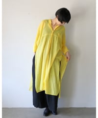 quitan / AO DAï LONG SHIRT - Jamdani Heart  <lemon>