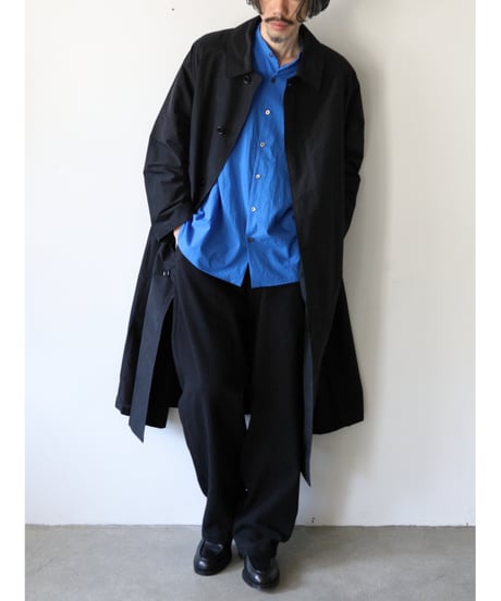 R&D.M.Co- / TAFFETA SOUTIEN COLLAR COAT <black>