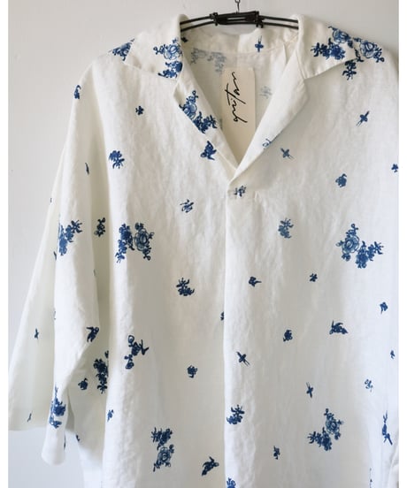 quitan / MARINIÈRE BLOUSE <indigo print>