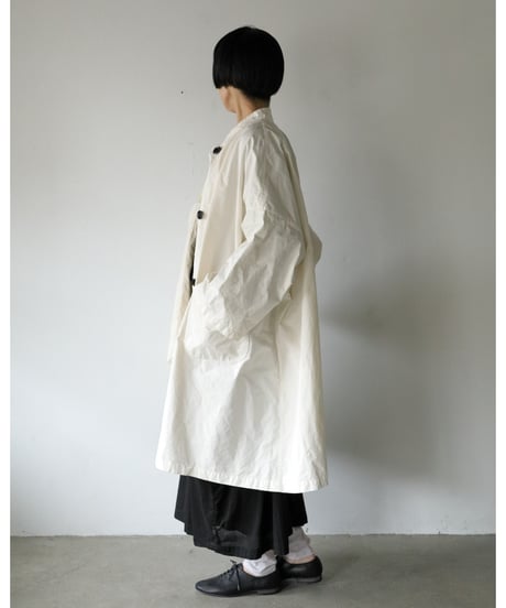 R&D.M.Co- / GARMENT DYE OVERSIZED COAT <ivory>