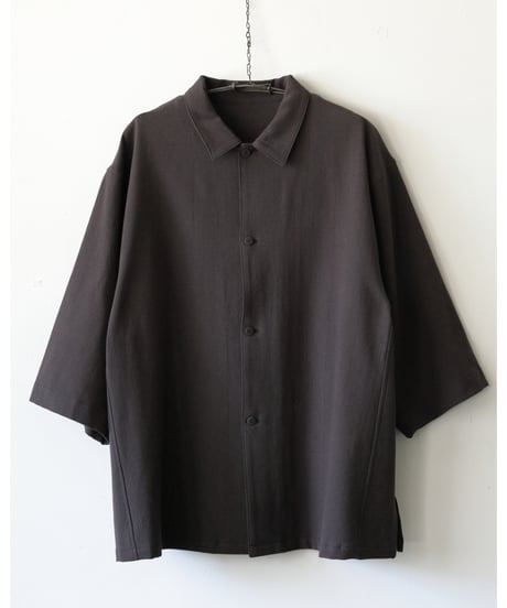 MITTAN / OCジョーゼットシャツ <墨黒>