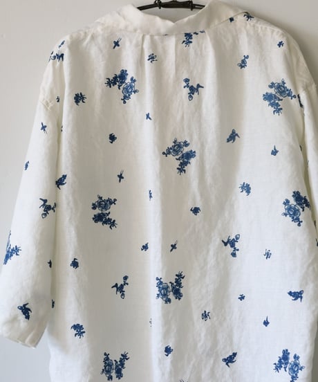 quitan / MARINIÈRE BLOUSE <indigo print>