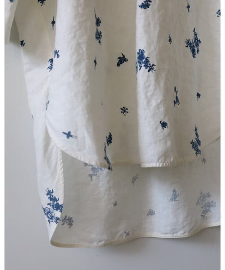 quitan / MARINIÈRE BLOUSE <indigo print>