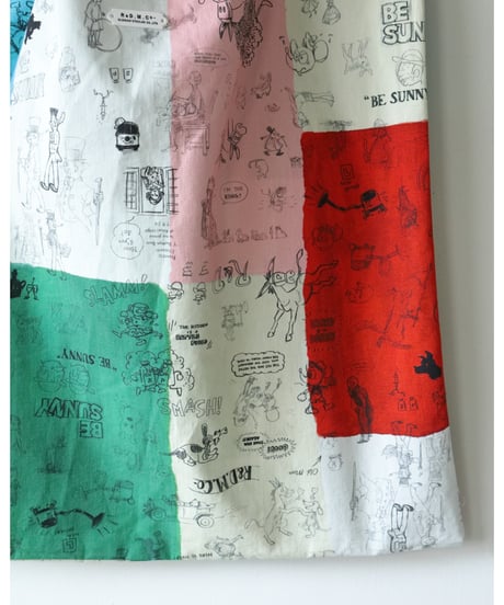 R&D.M.Co- / MOSAIC GRAFFITI TOTE BAG <green / multi >