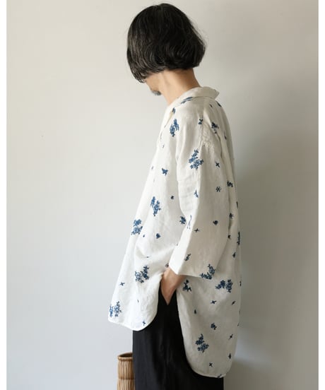 quitan / MARINIÈRE BLOUSE <indigo print>