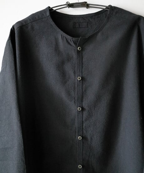 MITTAN / OC絹シャンブレーシャツ <黒>