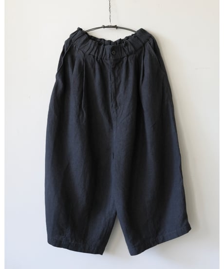 ※再入荷 MITTAN / 起毛大麻ワイドパンツ <墨黒>