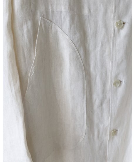 R&D.M.Co- / DENSELY LINEN WORK COAT< Antique White>