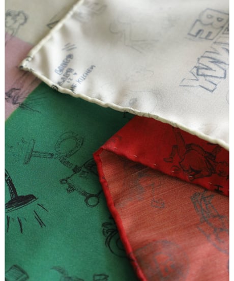 R&D.M.Co- / MOSAIC GRAFFITI SCARF