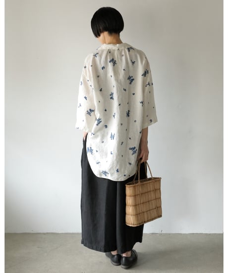 quitan / MARINIÈRE BLOUSE <indigo print>