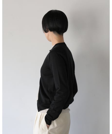 R&D.M.Co- / M.W.C CREW NECK CARDIGAN <black>