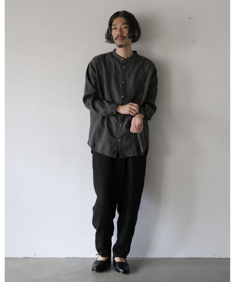 MITTAN / 大麻ロングパンツ 厚 <黒>