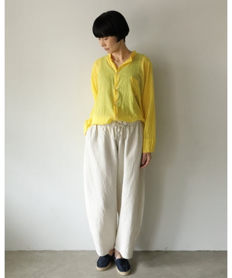 quitan / KAFTAN SHIRT - Jamdani Heart <lemon>