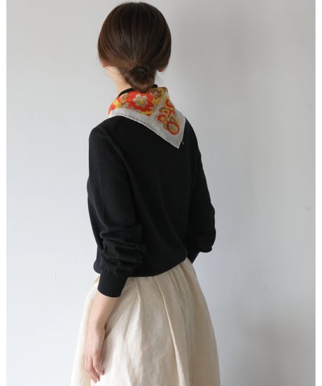 R&D.M.Co- / M.W/C HIGH NECK WIDE COLLAR PULLOVER <Black>