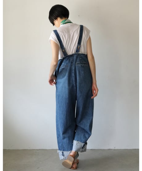 R&D.M.Co- / DECONS TRUCT SUSPENDER PANTS <indigo>