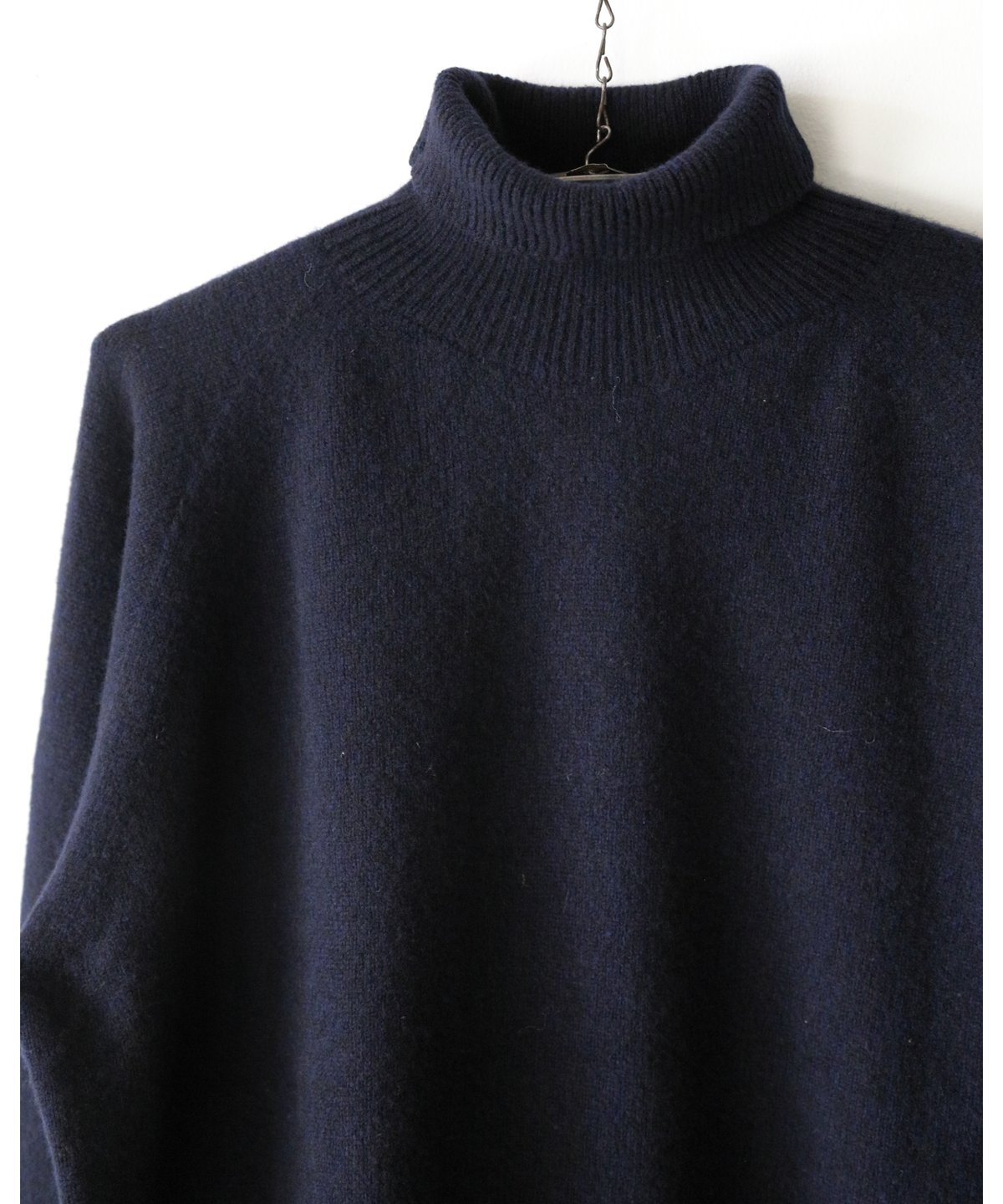 MITTAN ウルグアイタートルネックセーター メリノウールニット メンズ 濃紺 MITTAN ウルグアイタートルネックセーター メリノウールニット メンズ