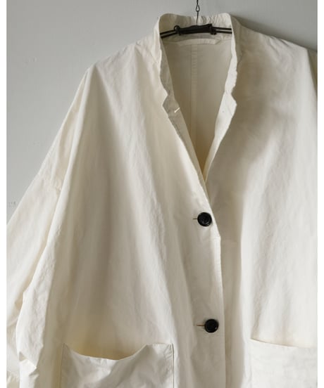 R&D.M.Co- / GARMENT DYE OVERSIZED COAT <ivory>