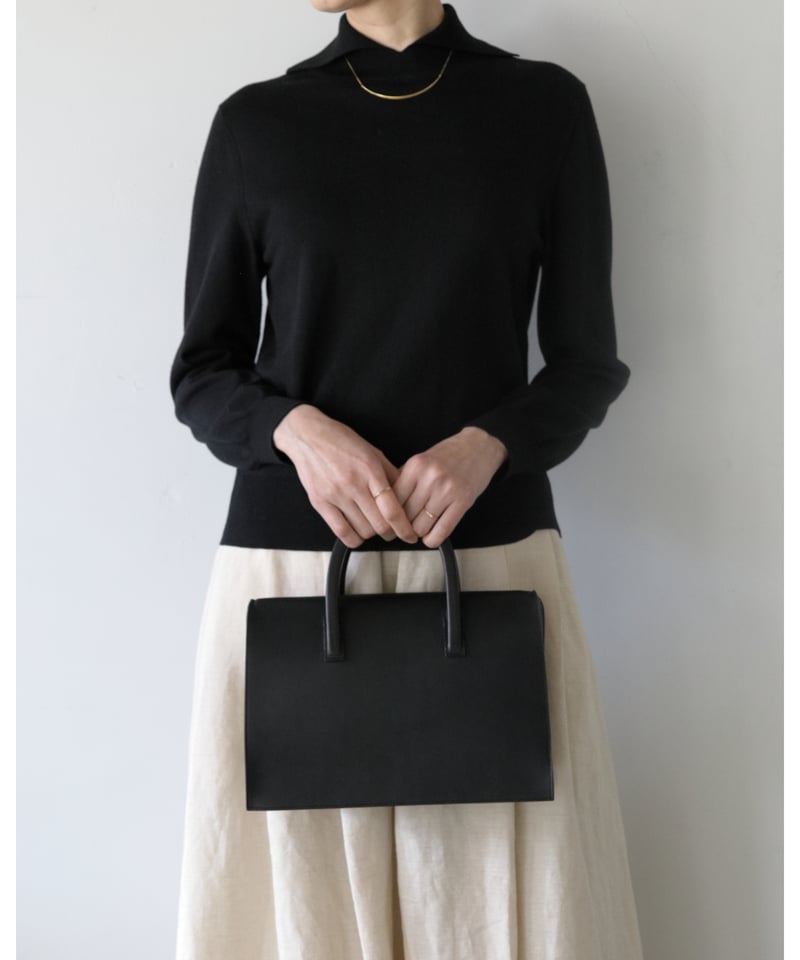 ヌ nu top frame bag Sサイズ 口枠鞄 ヌ / Top frame bag <black> | AUTHOR