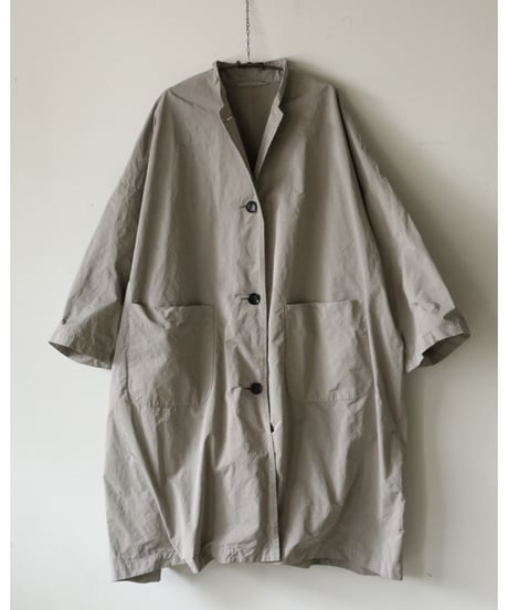 R&D.M.Co- / GARMENT DYE OVERSIZED COAT <gray>