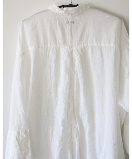 quitan / AO DAï LONG SHIRT - Jamdani Heart <white>