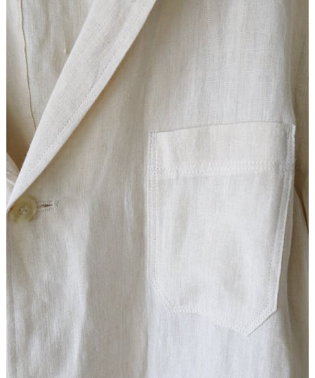 R&D.M.Co- / DENSELY LINEN WORK COAT< Antique White>