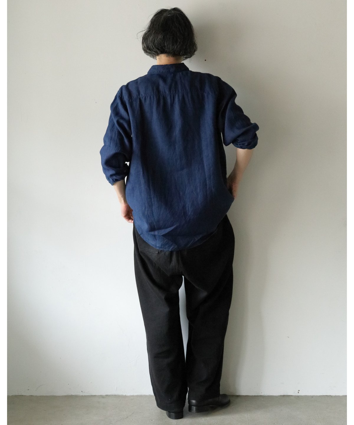 MITTAN 大麻シャツ 濃紺 サイズ3 日本製 MITTAN - 【ラスト1点】大麻シャツ 3(濃紺) | Salty