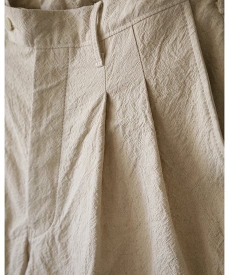 kläuse / The Shorts 2 <beige : cotton linen canvas>