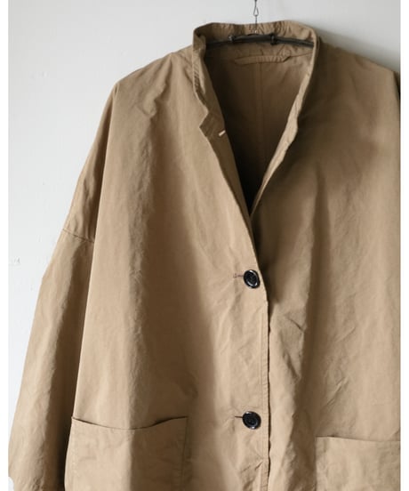 R&D.M.Co- / GARMENT DYE OVERSIZED COAT <beige>