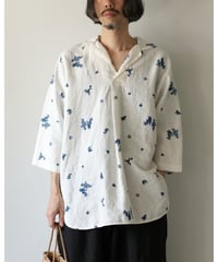 quitan / MARINIÈRE BLOUSE <indigo print>