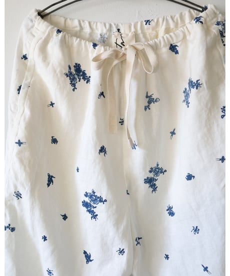 quitan / POMPIER EASY PANTS <indigo print>