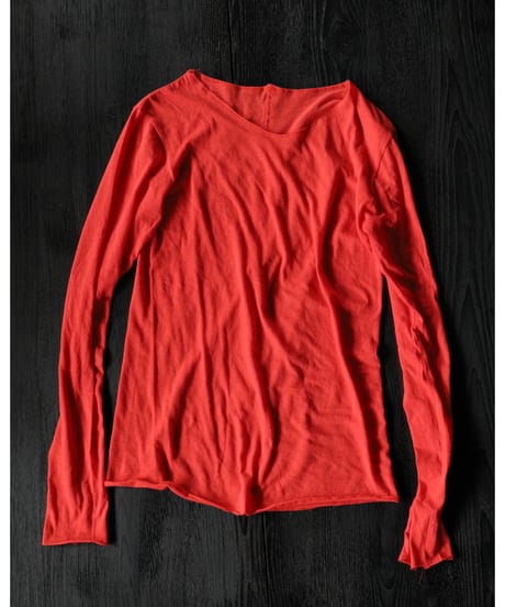 RIG / ケイト長袖Tシャツ <朱色>