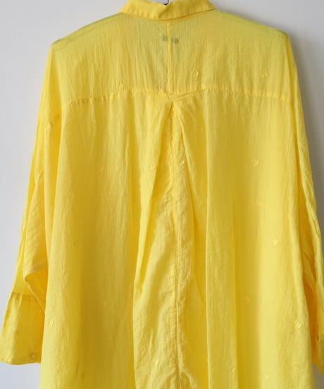 quitan / AO DAï LONG SHIRT - Jamdani Heart  <lemon>