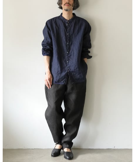 MITTAN / 大麻ロングパンツ 厚 <黒>