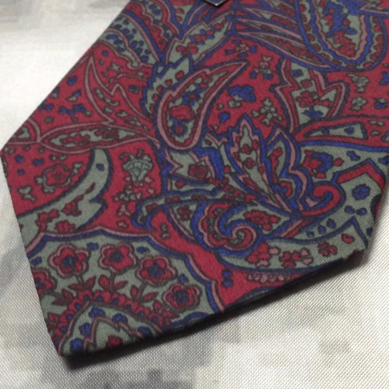 Alain Laurence 美品 新品未使用タグ付 微光沢 ネクタイ