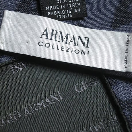 アルマーニ コレツィオーニ Armani Collezioni コレッツィオーニ 微光沢 ネクタイ イタリア製 シルク100% パターン柄 グレー系 H-005007