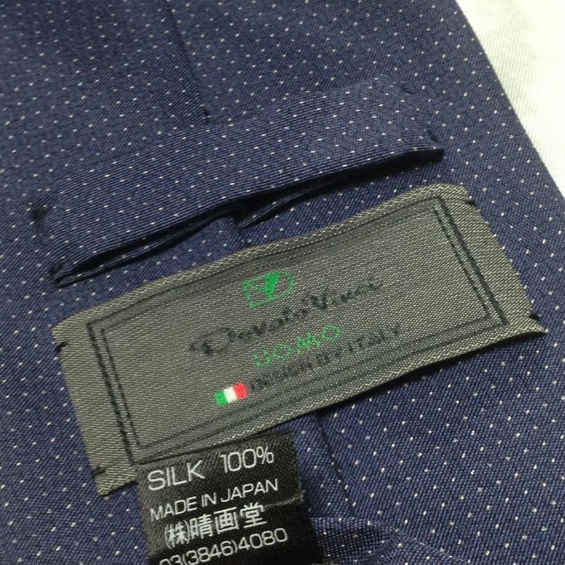 ドナートヴィンチ Donato Vinci 微光沢 ネクタイ シルク100% ドット柄